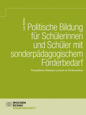 cover image of Politische Bildung für Schülerinnen und Schüler mit sonderpädagogischem Förderbedarf